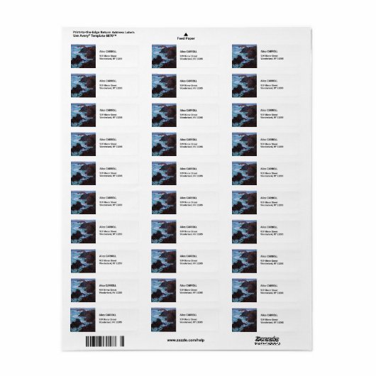 Claude Monet - The Rocks at Belle-Ile, Wild Coast Etiket (Full Sheet)