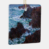 Claude Monet - The Rocks at Belle-Ile, Wild Coast Keramisch Ornament (Rechts)