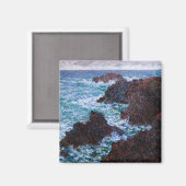 Claude Monet - The Rocks at Belle-Ile, Wild Coast Magneet (Voorkant / Achterkant)