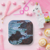 Claude Monet - The Rocks at Belle-Ile, Wild Coast Papieren Bordje (Feest)