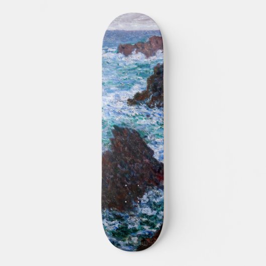 Claude Monet - The Rocks at Belle-Ile, Wild Coast Persoonlijk Skateboard (Voorkant)