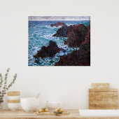 Claude Monet - The Rocks at Belle-Ile, Wild Coast Poster (Keuken)