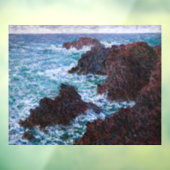 Claude Monet - The Rocks at Belle-Ile, Wild Coast Raamsticker (Vel 3)