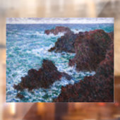 Claude Monet - The Rocks at Belle-Ile, Wild Coast Raamsticker (Vel 2)
