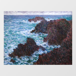 Claude Monet - The Rocks at Belle-Ile, Wild Coast Raamsticker