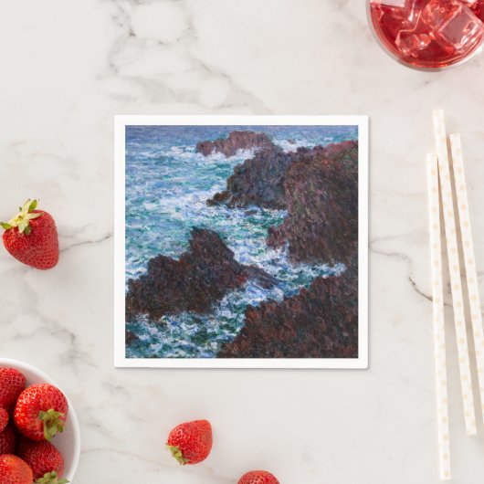 Claude Monet - The Rocks at Belle-Ile, Wild Coast Servet (Insitu)