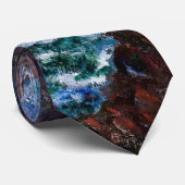 Claude Monet - The Rocks at Belle-Ile, Wild Coast Stropdas (Opgerold)