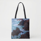 Claude Monet - The Rocks at Belle-Ile, Wild Coast Tote Bag (Voorkant)