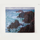 Claude Monet - The Rocks at Belle-Ile, Wild Coast Wandkleed (Voorkant (horizontaal))