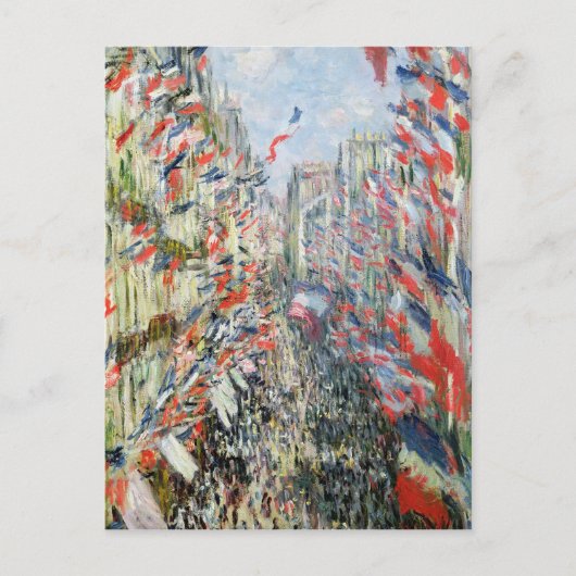 Claude Monet | The Rue Montorgueil, Parijs Briefkaart (Voorkant)