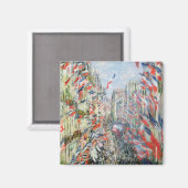 Claude Monet | The Rue Montorgueil, Parijs Magneet (Voorkant / Achterkant)