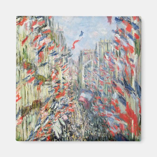 Claude Monet | The Rue Montorgueil, Parijs Magneet (Voorkant)