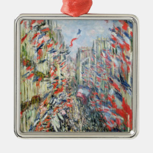 Claude Monet   The Rue Montorgueil, Parijs Metalen Ornament