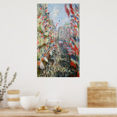 Claude Monet | The Rue Montorgueil, Parijs Poster (Keuken)
