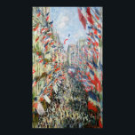 Claude Monet | The Rue Montorgueil, Parijs Poster<br><div class="desc">The Rue Montorgueil,  Paris,  Celebration of 30 June 1878 | van Claude Monet | Art Location: Musee d'Orsay,  Parijs,  Frankrijk | Franse artiest | Collectie Afbeelding nummer: XIR52219</div>