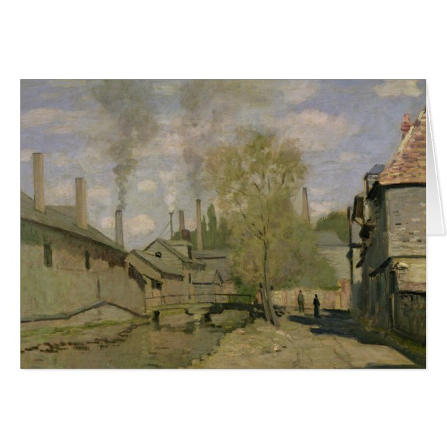 Claude Monet | The Stream of Robec at Rouen, 1872 (Voorkant Horizontaal)