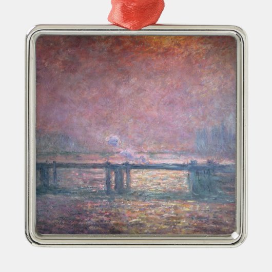 Claude Monet | The Thames at Charing Cross, 1903 Metalen Ornament (Voorkant)