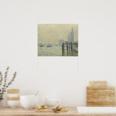Claude Monet - The Thames at Westminster Poster (Keuken)