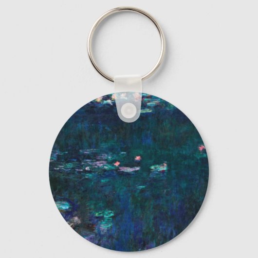 Claude Monet - The Water Lilies - Green Reflection Sleutelhanger (Voorkant)