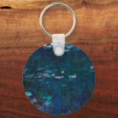 Claude Monet - The Water Lilies - Green Reflection Sleutelhanger (Voorkant)
