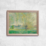 Claude Monet The Willows French Old Art Poster<br><div class="desc">Poster van Claude Monet,  The Willows,  1885. Oude beroemde franse schilderij met een groen veld,  bomen en een klein stadje in een impressionistische stijl. CCO-licentie,  public domain art. Lijst niet inbegrepen.</div>