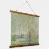 Claude Monet The Willows French Old Art Wood Hangend Wandkleed (Gebogen)