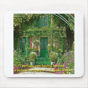 Claude Monet Thuis & Citaat Cadeaus Kaarten & T-sh Muismat
