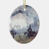 Claude Monet - Train Artwork - Steam Engine Keramisch Ornament (Rechts)