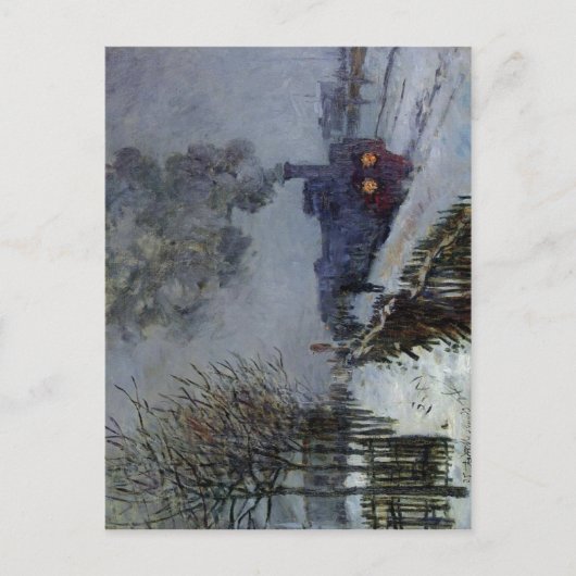 Claude Monet Train in the Snow 1875 Technique Oil Briefkaart (Voorkant)