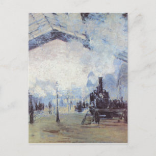 Claude Monet Train Station Popular  Art Briefkaart