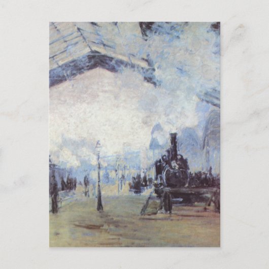 Claude Monet Train Station Popular  Art Briefkaart (Voorkant)