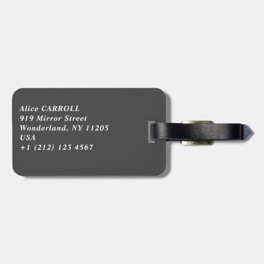 Claude Monet - Trein in in de Sneeuw / De Locomoti Bagagelabel (Achterkant horizontaal)