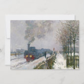 Claude Monet - Trein in in de Sneeuw / De Locomoti Bedankkaart (Voorkant)
