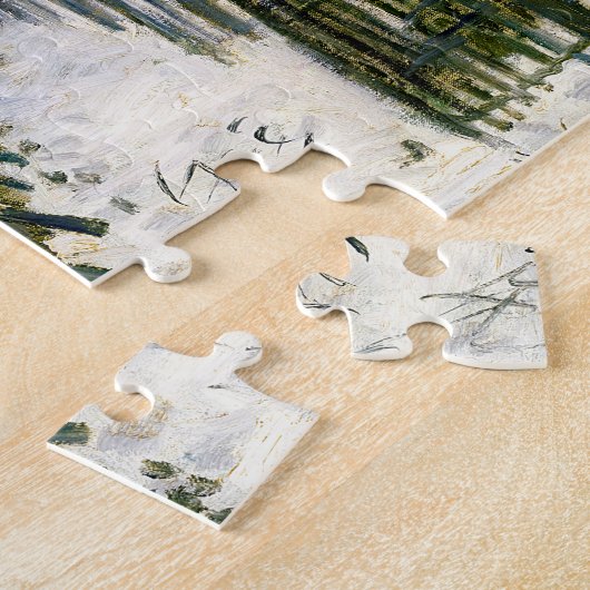 Claude Monet - Trein in in de Sneeuw / De Locomoti Legpuzzel (Zijkant)