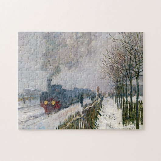 Claude Monet - Trein in in de Sneeuw / De Locomoti Legpuzzel (Horizontaal)