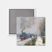 Claude Monet - Trein in in de Sneeuw / De Locomoti Magneet (Voorkant / Achterkant)