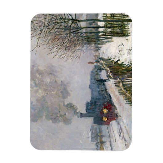 Claude Monet - Trein in in de Sneeuw / De Locomoti Magneet (Verticaal)