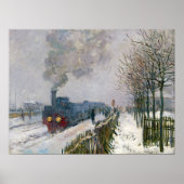 Claude Monet - Trein in in de Sneeuw / De Locomoti Poster (Voorkant)