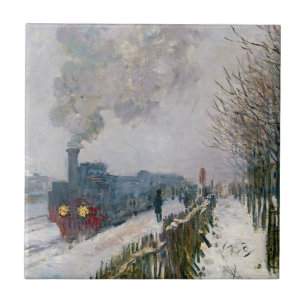 Claude Monet - Trein in in de Sneeuw / De Locomoti Tegeltje