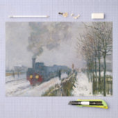 Claude Monet - Trein in in de Sneeuw / De Locomoti Tissuepapier (Craft)