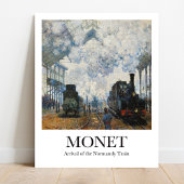 Claude Monet treinstation Poster