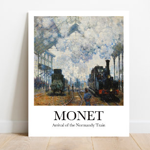 Claude Monet treinstation Poster