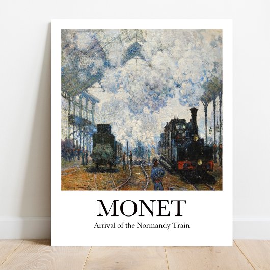 Claude Monet treinstation Poster