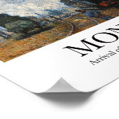 Claude Monet treinstation Poster (Hoek)