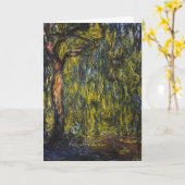 Claude Monet Treurwilg Impressionistische Kunst Kaart (Gele Bloem)