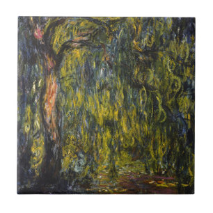 Claude Monet Treurwilg Impressionistische Kunst Tegeltje
