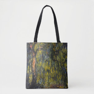 Claude Monet Treurwilg Impressionistische Kunst Tote Bag