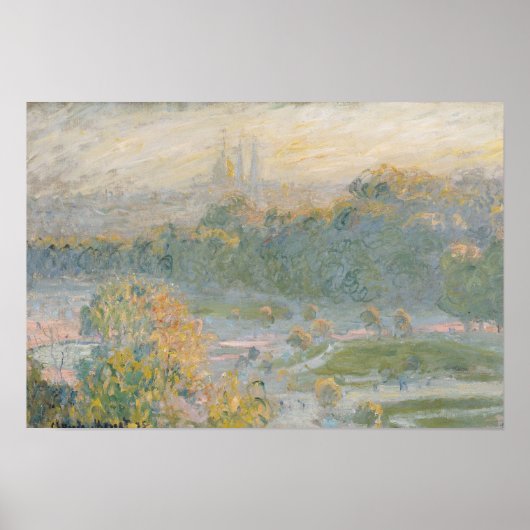 Claude Monet | Tuileries 1875 Poster (Voorkant)