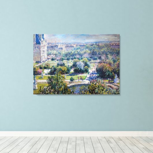 Claude Monet - Tuileries Gardens Canvas Afdruk (Insitu (Houten vloer))
