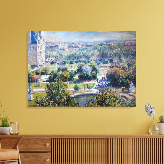 Claude Monet - Tuileries Gardens Canvas Afdruk (Insitu (Woonkamer))